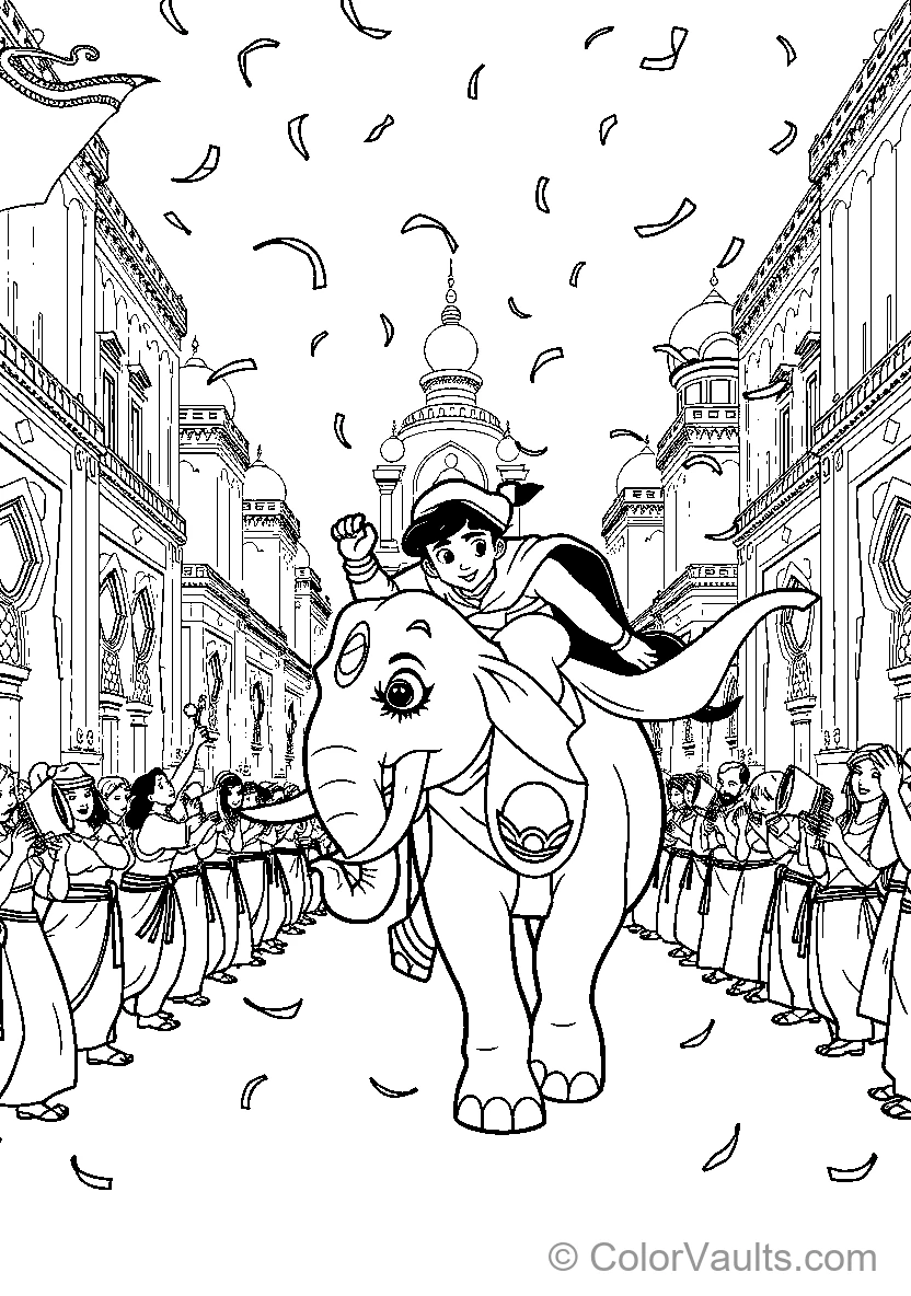 Character On Elephant In Parade