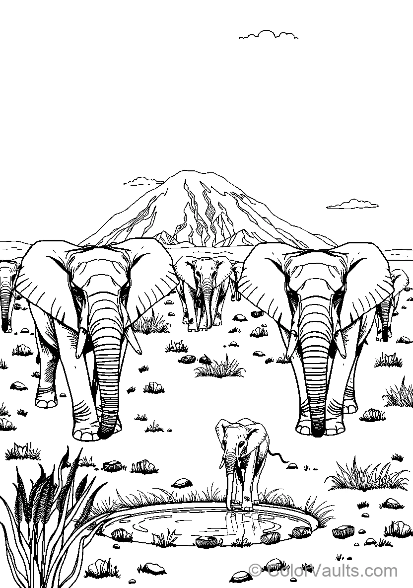 Elephants In The Wild
