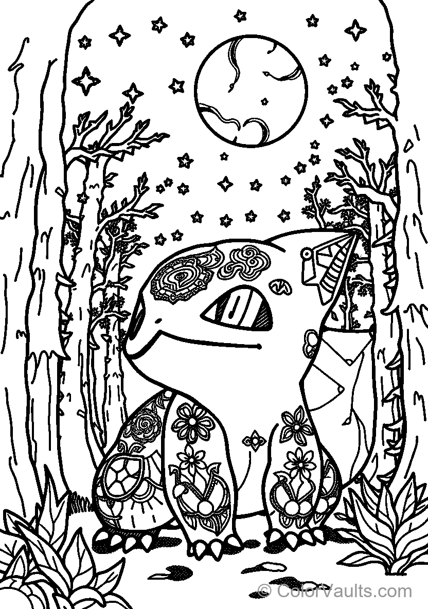 Mandala Elephant In The Forest