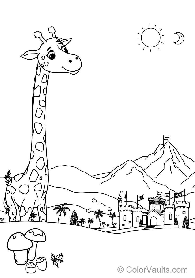 Blippi Feeding a Friendly Tall Giraffe with Acacia (Scene 5)