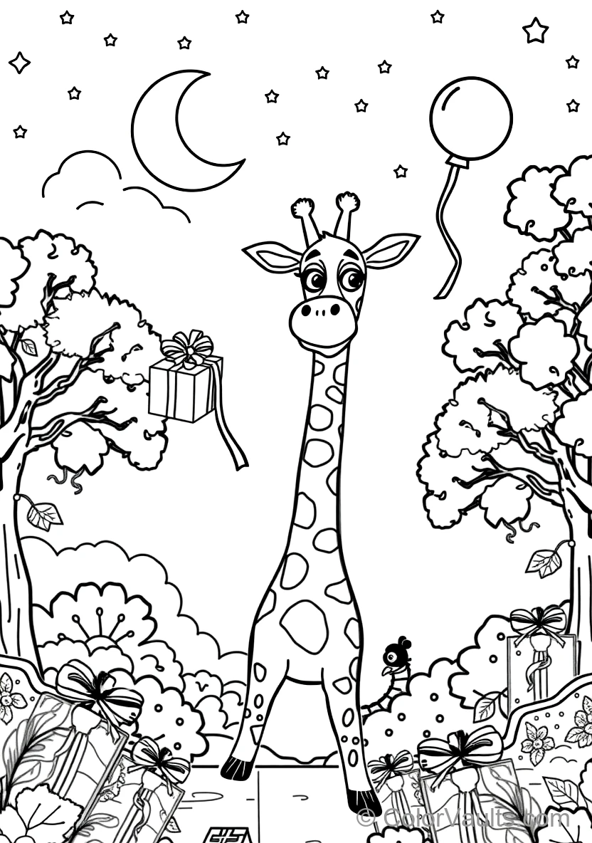 Blippi Feeding a Friendly Tall Giraffe with Acacia (Scene 6)