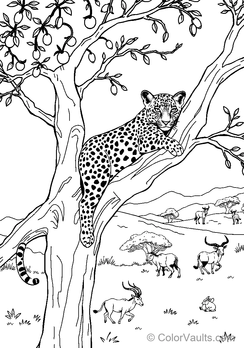 Leopard In Tree (Scene 5)