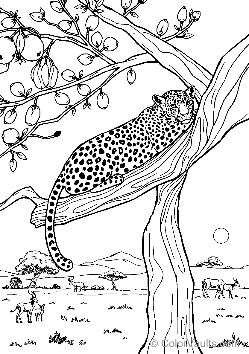 Leopard In Tree (Scene 7)