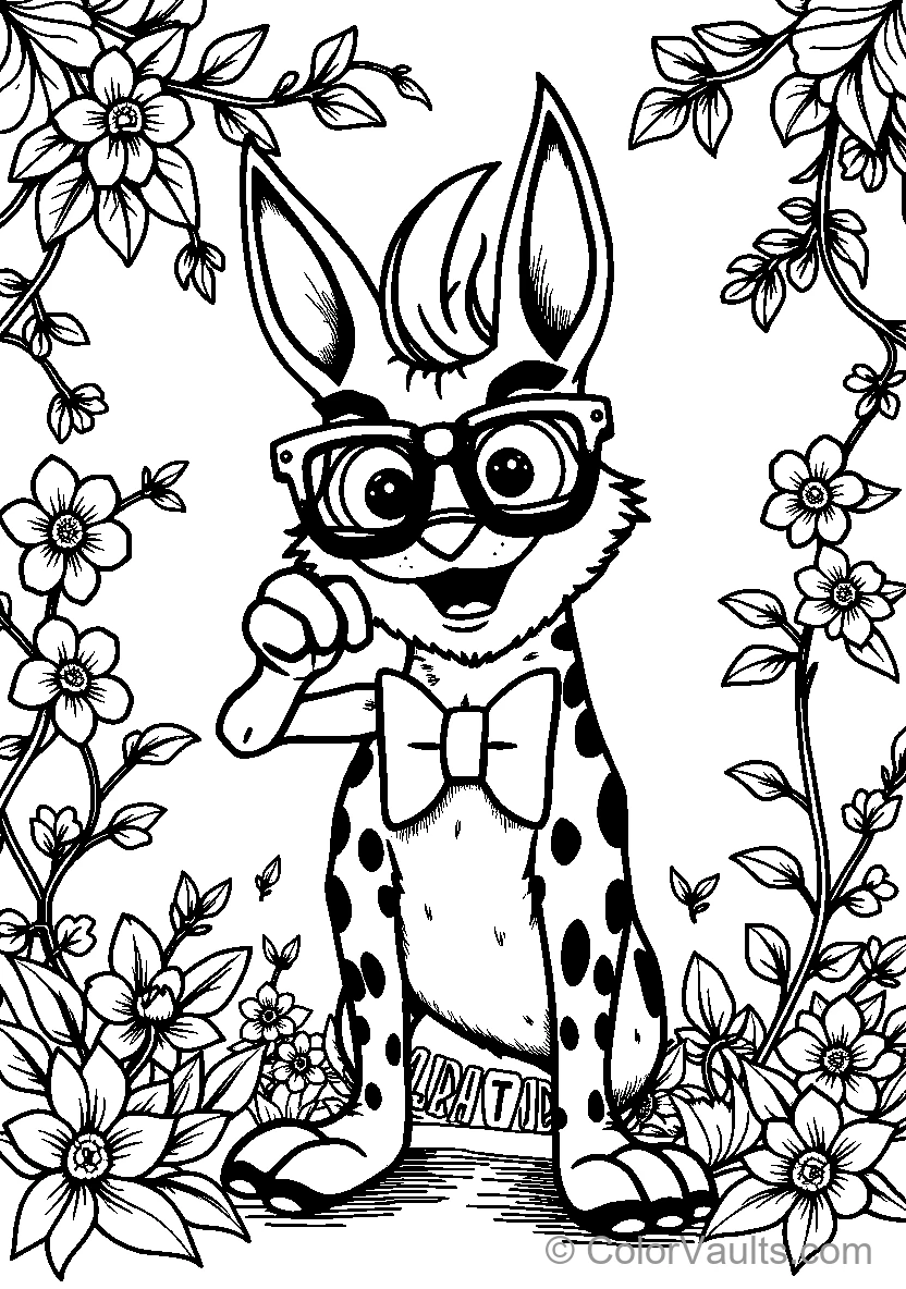 Stylish Leopard With Glasses