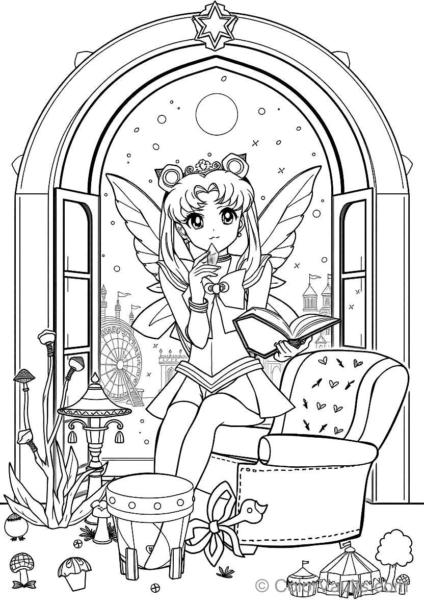 Sailor Moon coloring page 3