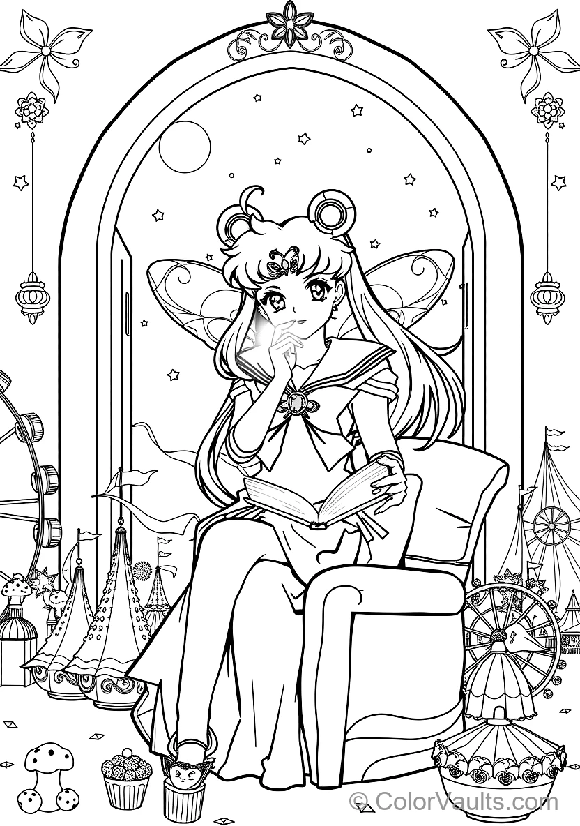 Super Sailor Moon with Translucent Butterfly Wings (Scene 2)