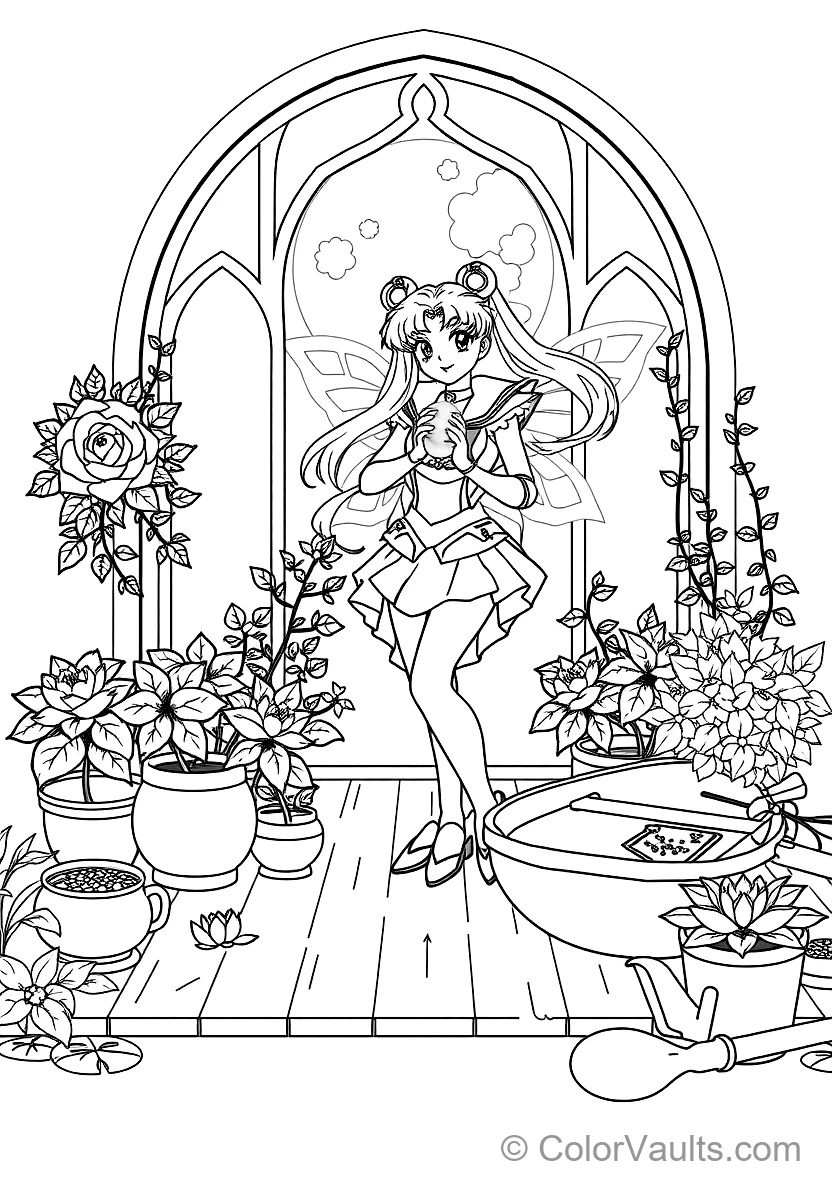 Super Sailor Moon with Translucent Butterfly Wings (Scene 3)