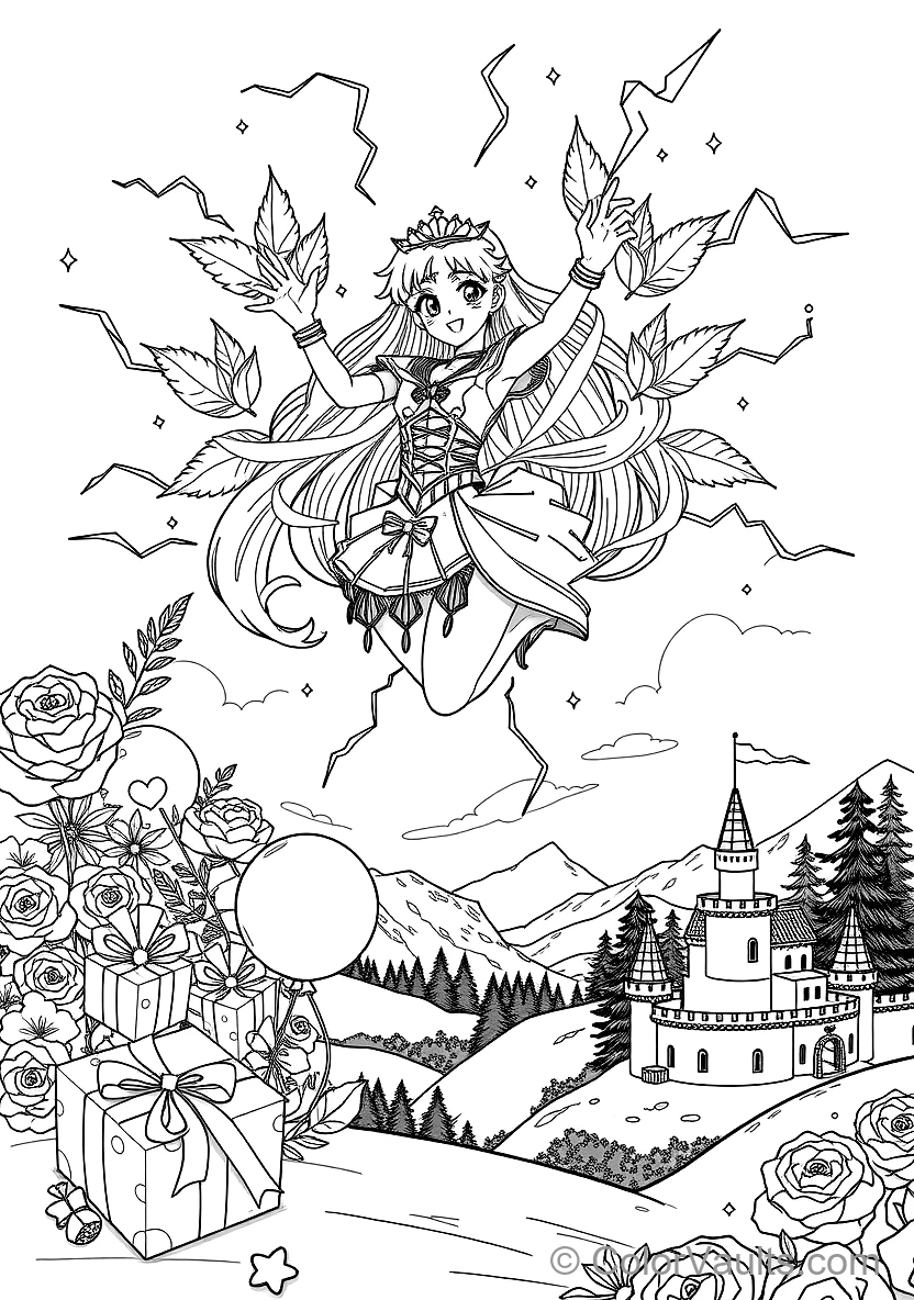 Sailor Jupiter Summoning Jupiter Oak Evolution (Scene 5)