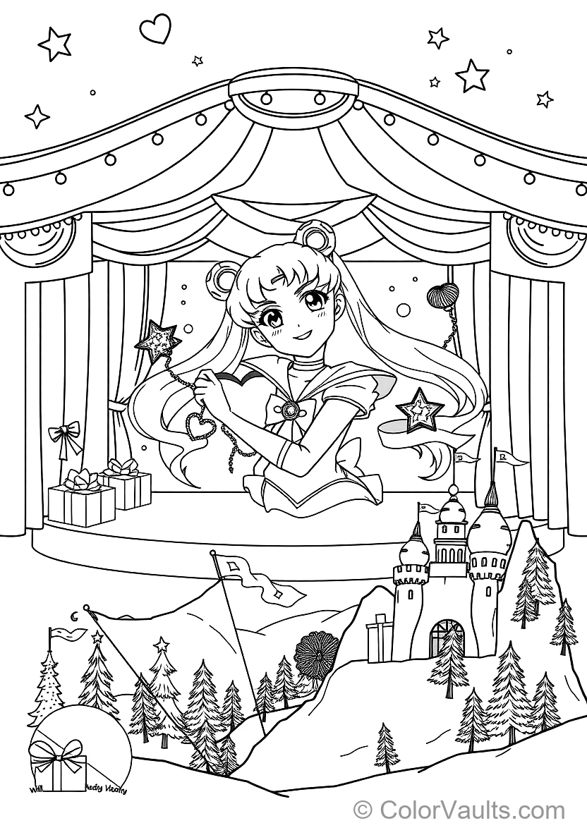 Sailor Venus Holding the Venus Love and Beauty Shock (Scene 6)