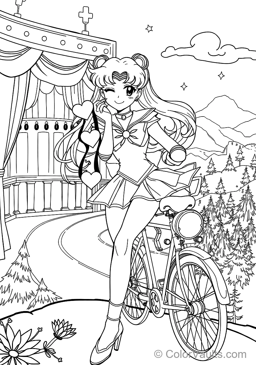 Sailor Venus Holding the Venus Love and Beauty Shock (Scene 7)