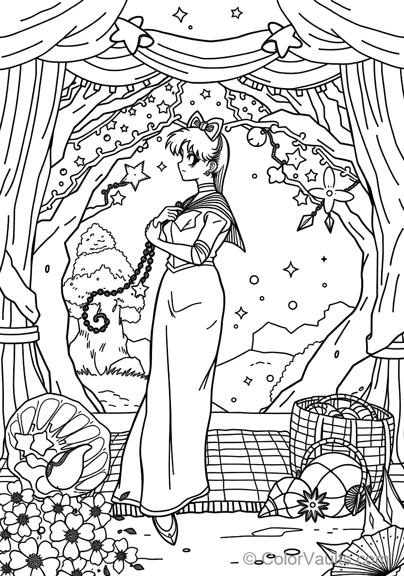 Sailor Venus Holding the Venus Love and Beauty Shock (Scene 8)