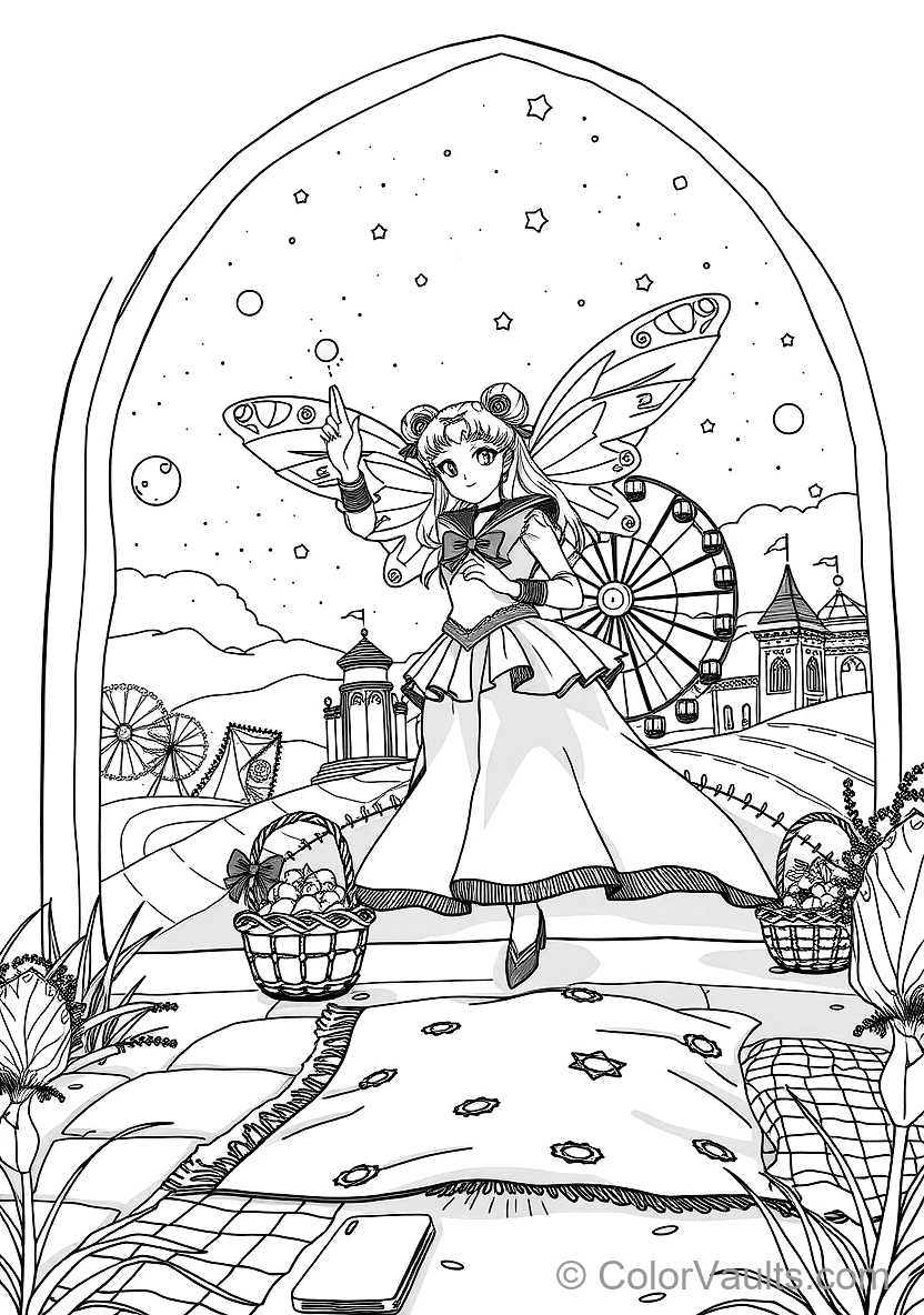Super Sailor Moon with Translucent Butterfly Wings (Scene 7)