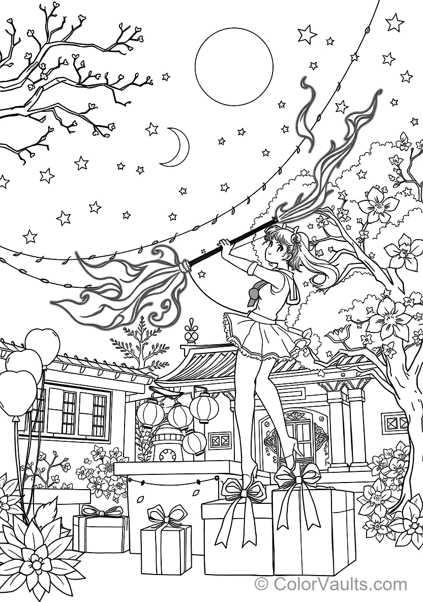 Sailor Mars with Glowing Sacred Fire of Mars Flame (Scene 8)
