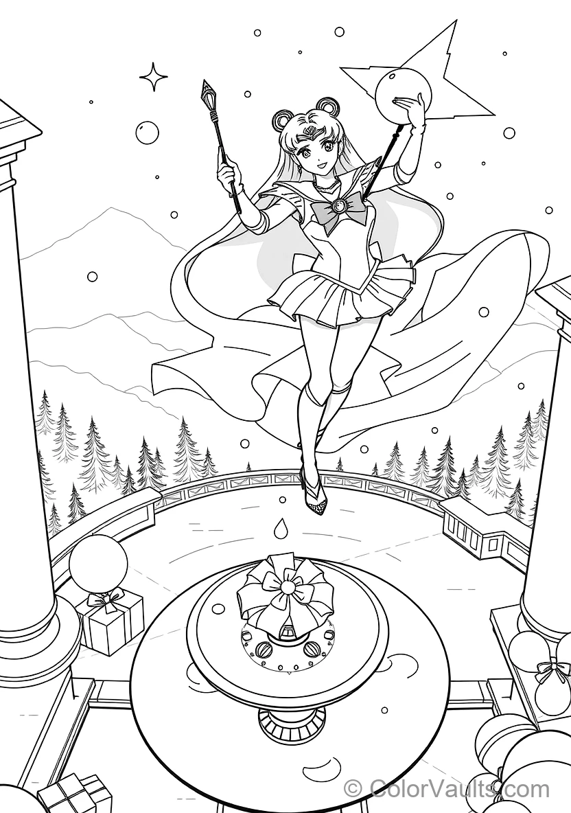 Sailor Mercury Holding the Star Power Stick (Scene 13)