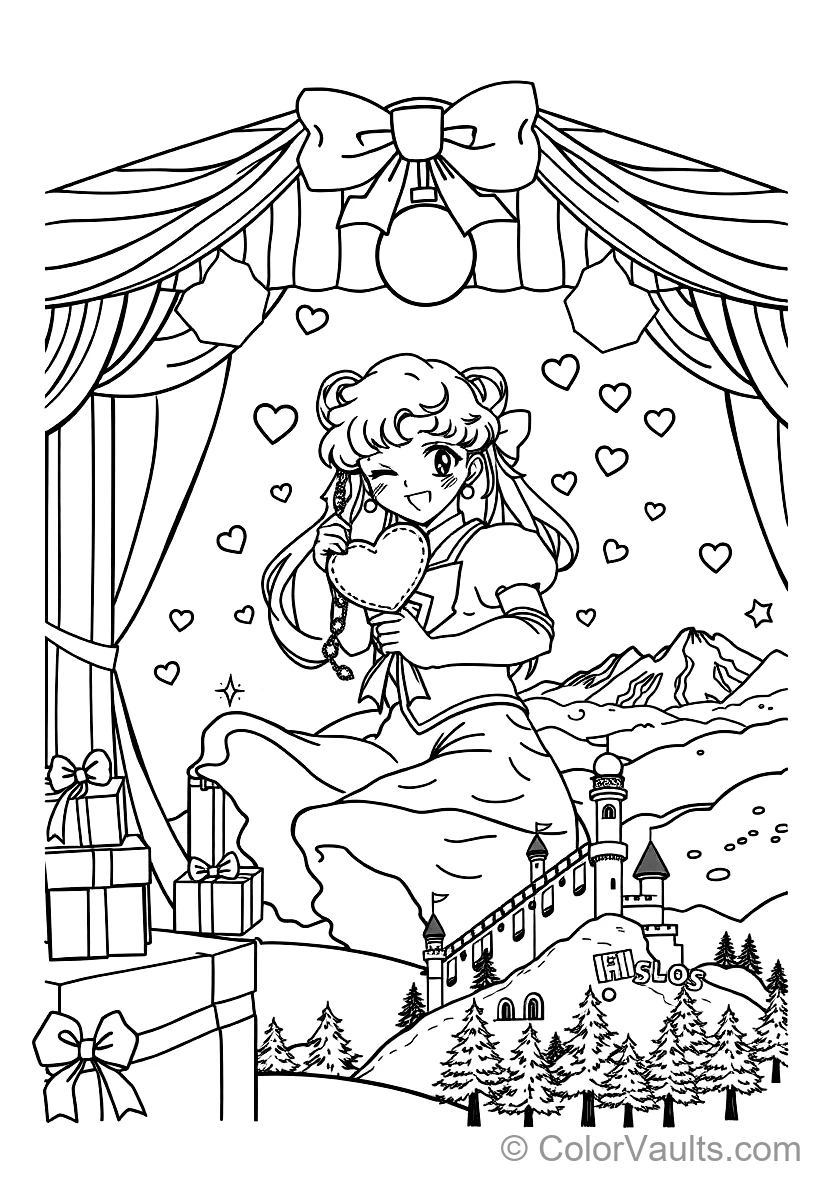 Sailor Venus Holding the Venus Love and Beauty Shock (Scene 13)
