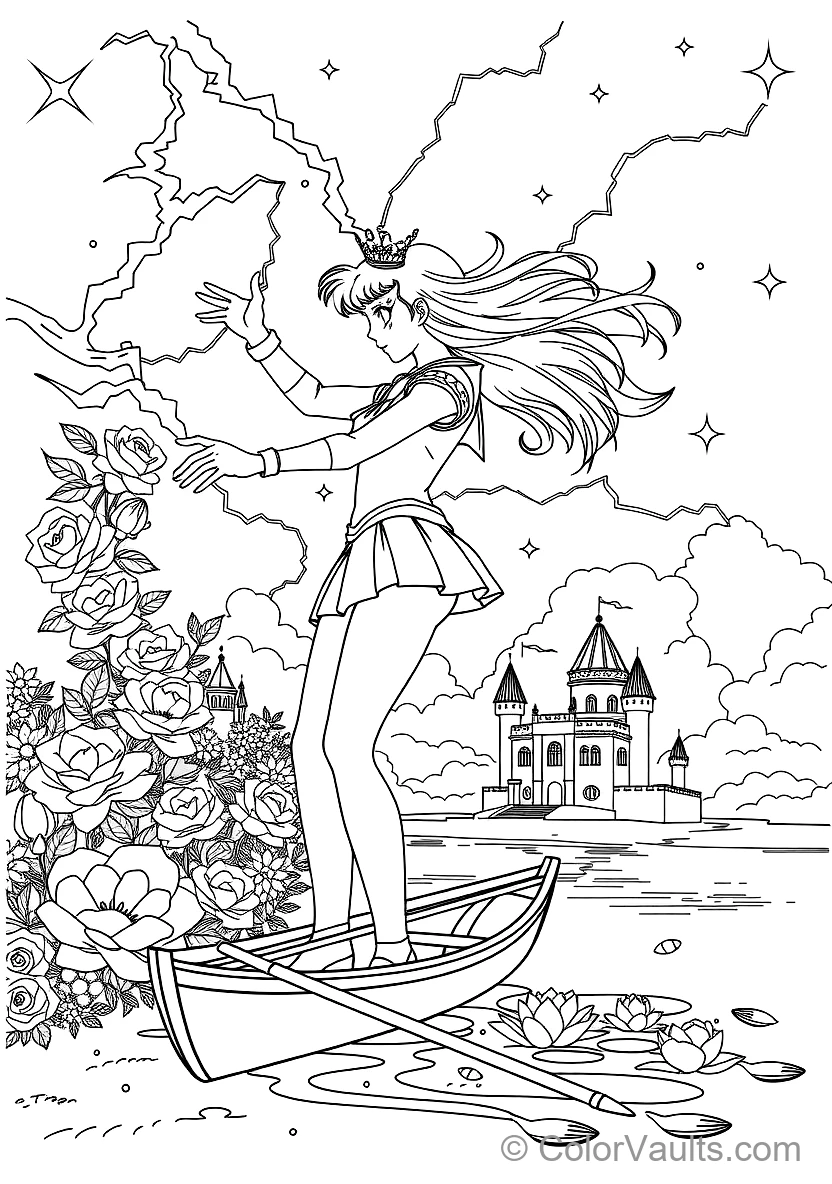 Sailor Jupiter Summoning Jupiter Oak Evolution (Scene 12)