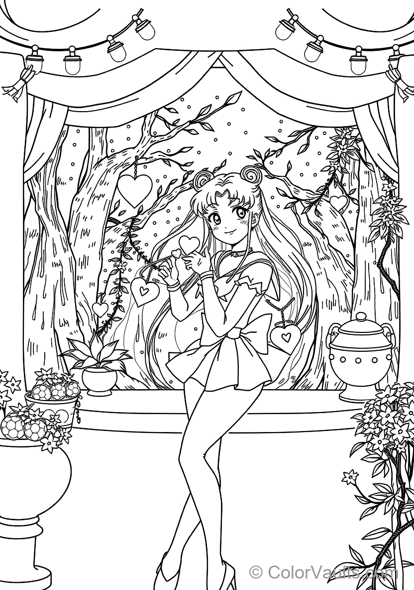 Sailor Venus Holding the Venus Love and Beauty Shock (Scene 15)
