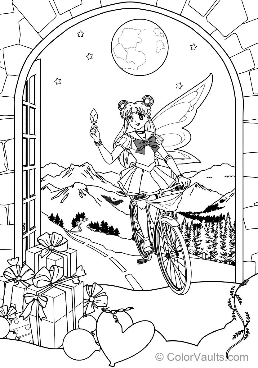 Super Sailor Moon with Translucent Butterfly Wings (Scene 13)