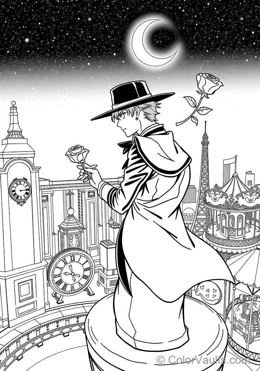 Tuxedo Mask in Black Top Hat (Scene 16)