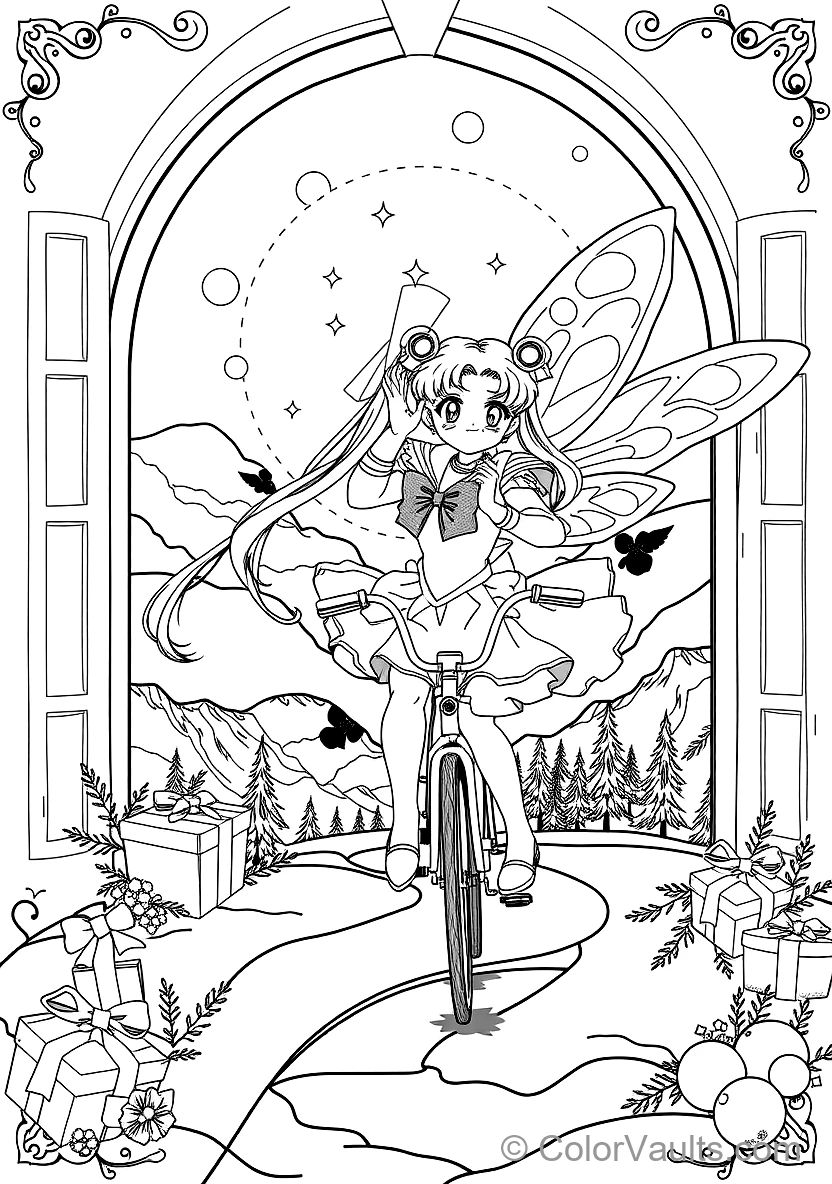 Super Sailor Moon with Translucent Butterfly Wings (Scene 14)