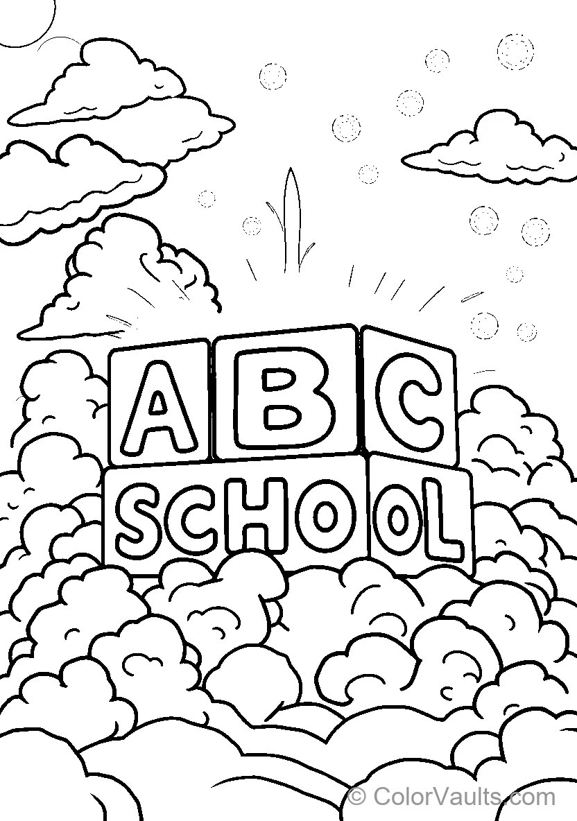 School & Education coloring page 2
