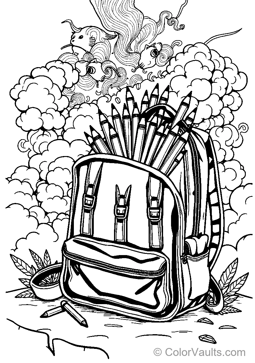 Backpack Of School Supplies