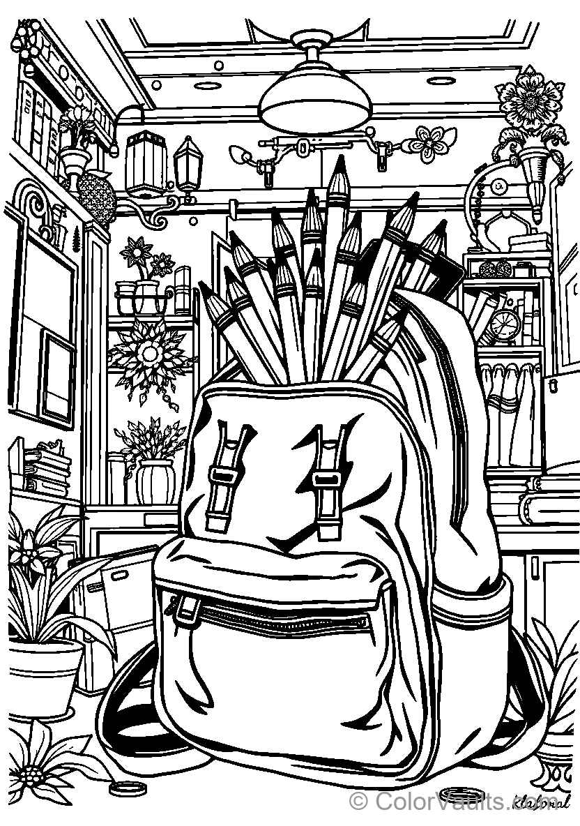 Backpack Of School Supplies (Scene 3)