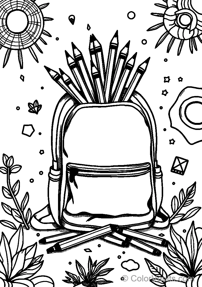 Backpack Of School Supplies (Scene 5)