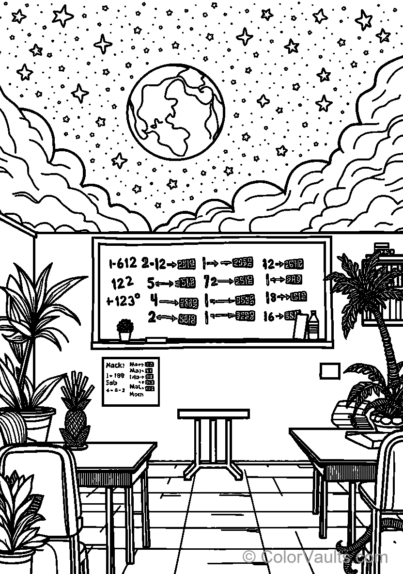 Classroom Black et White