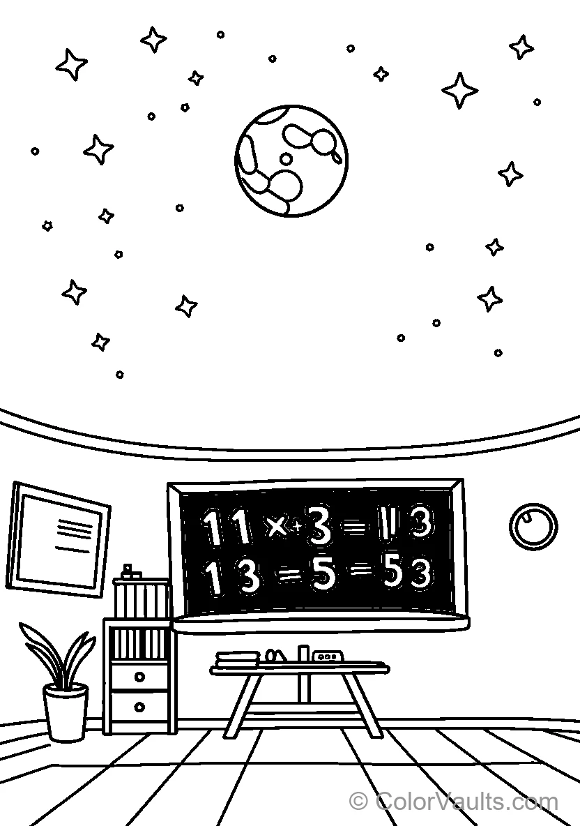 Classroom Math Equations (Scene 3)