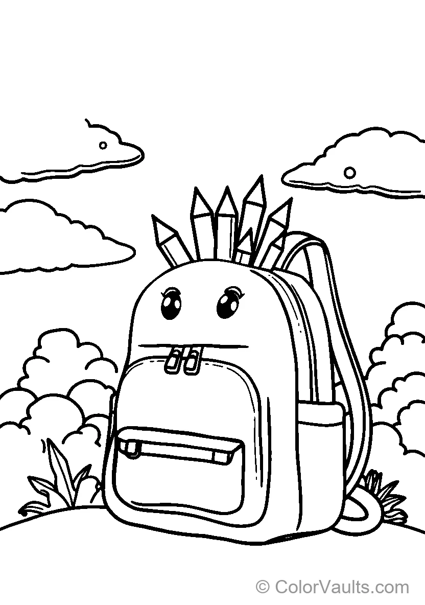 Pencil Spiked Backpack