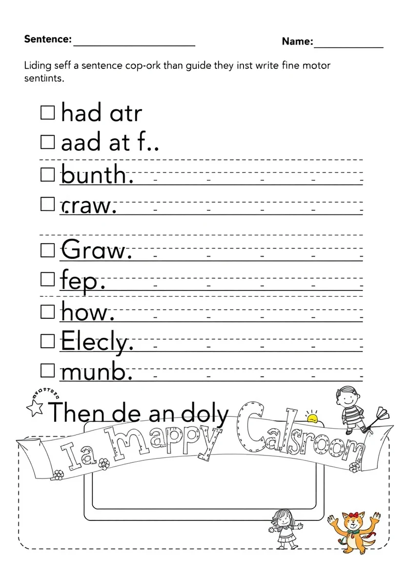 Educational Printable Coloring Arbeitsblatt