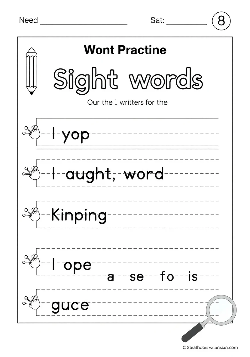 Educational Printable Coloring Arbeitsblatt