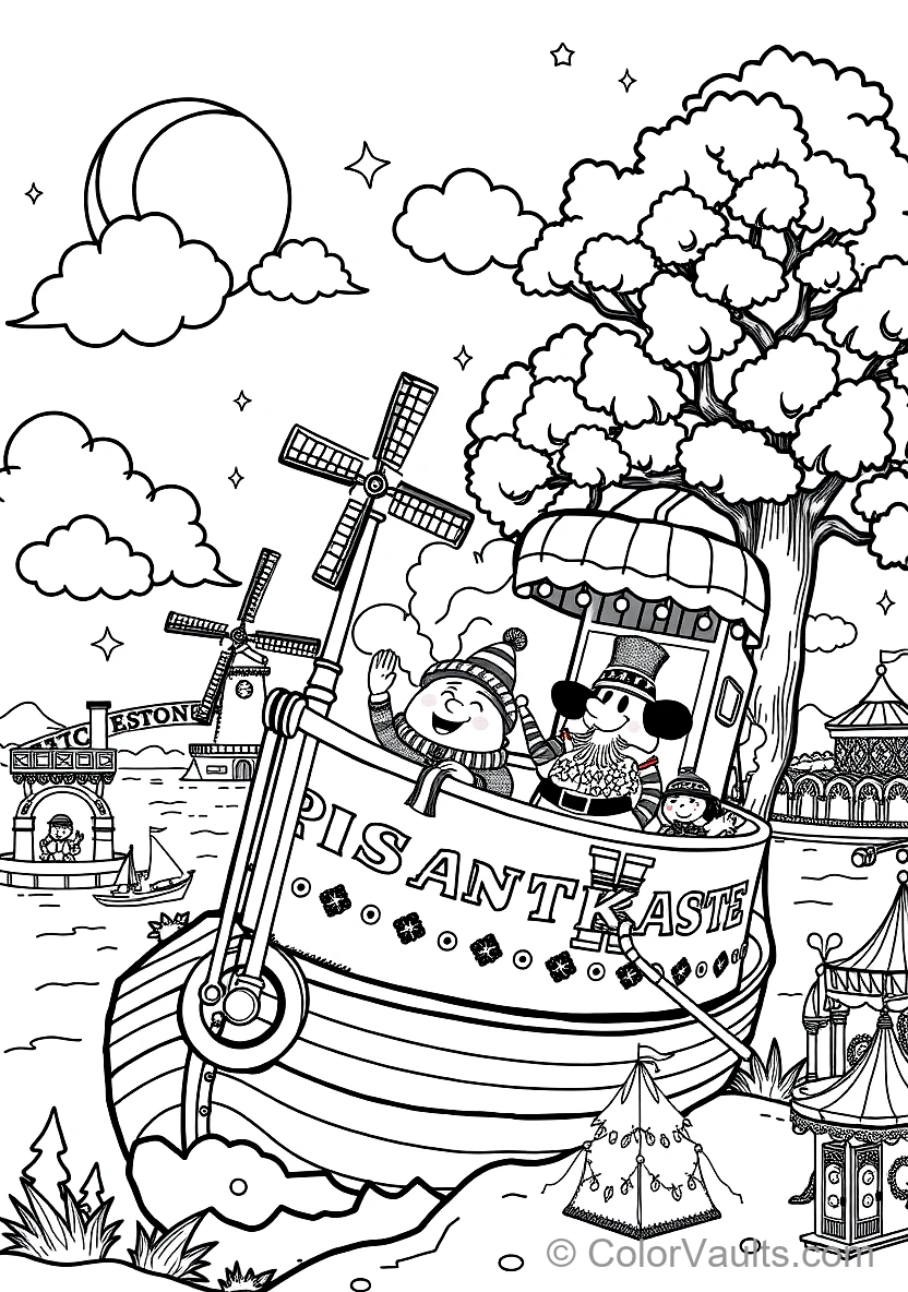 Sinterklaas & Pieten coloring page 2
