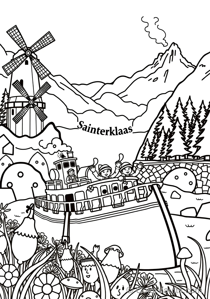 Sinterklaas Holding His Golden Staff (2)