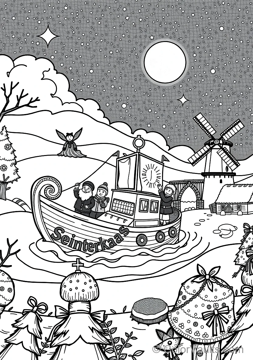 Sinterklaas Petting His Horse Ozosnel (3)