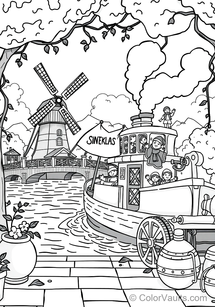 Pieten Strooien met Pepernoten en Snoepgoed (4)