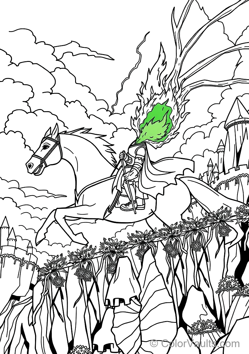 Sleeping Beauty (Aurora) coloring page 2
