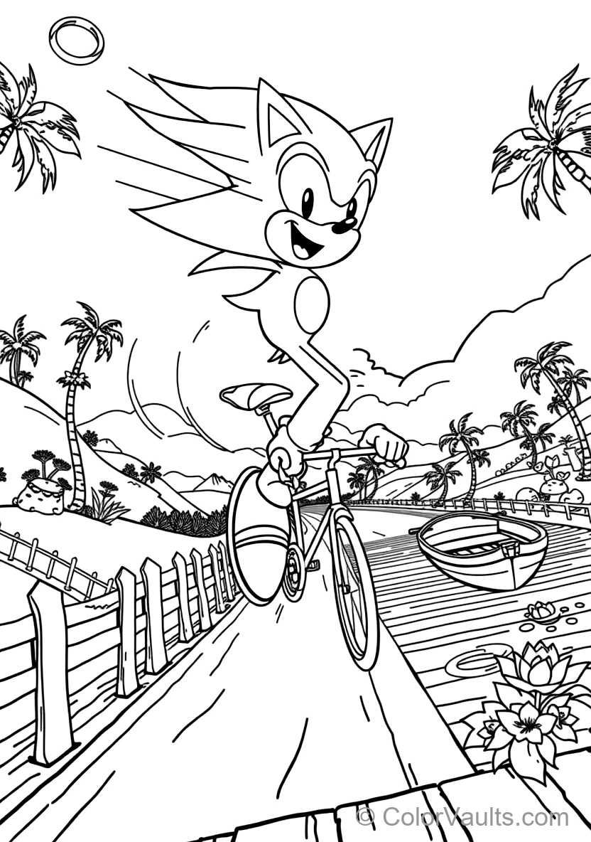 Sonic the Hedgehog in Supersonic Running Dash