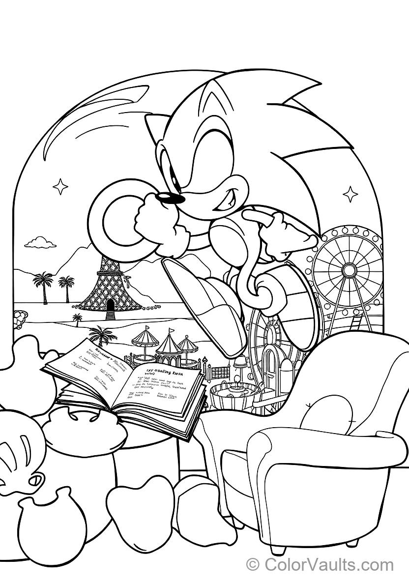 Sonic the Hedgehog in Supersonic Running Dash (Scene 3)