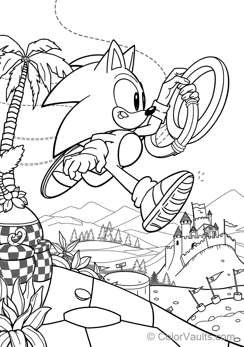 Sonic the Hedgehog in Supersonic Running Dash (Scene 5)