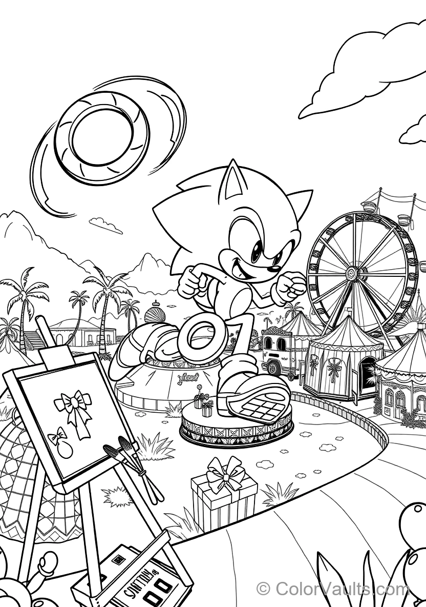 Sonic the Hedgehog in Supersonic Running Dash (Scene 11)