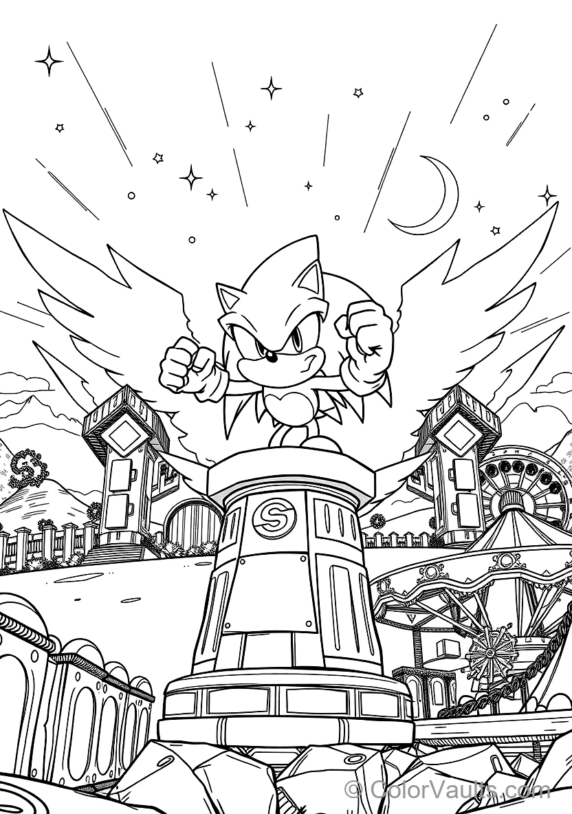 Knuckles the Echidna Gliding with Clenched Spiked (Scene 13)