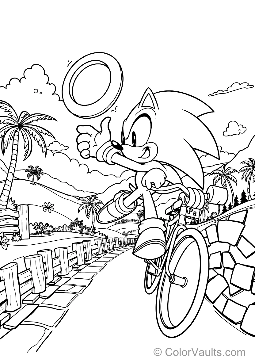 Sonic the Hedgehog in Supersonic Running Dash (Scene 13)
