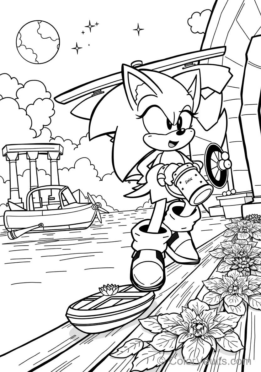 Miles Tails Prower Flying Using His Twin Spinning (Scene 7)