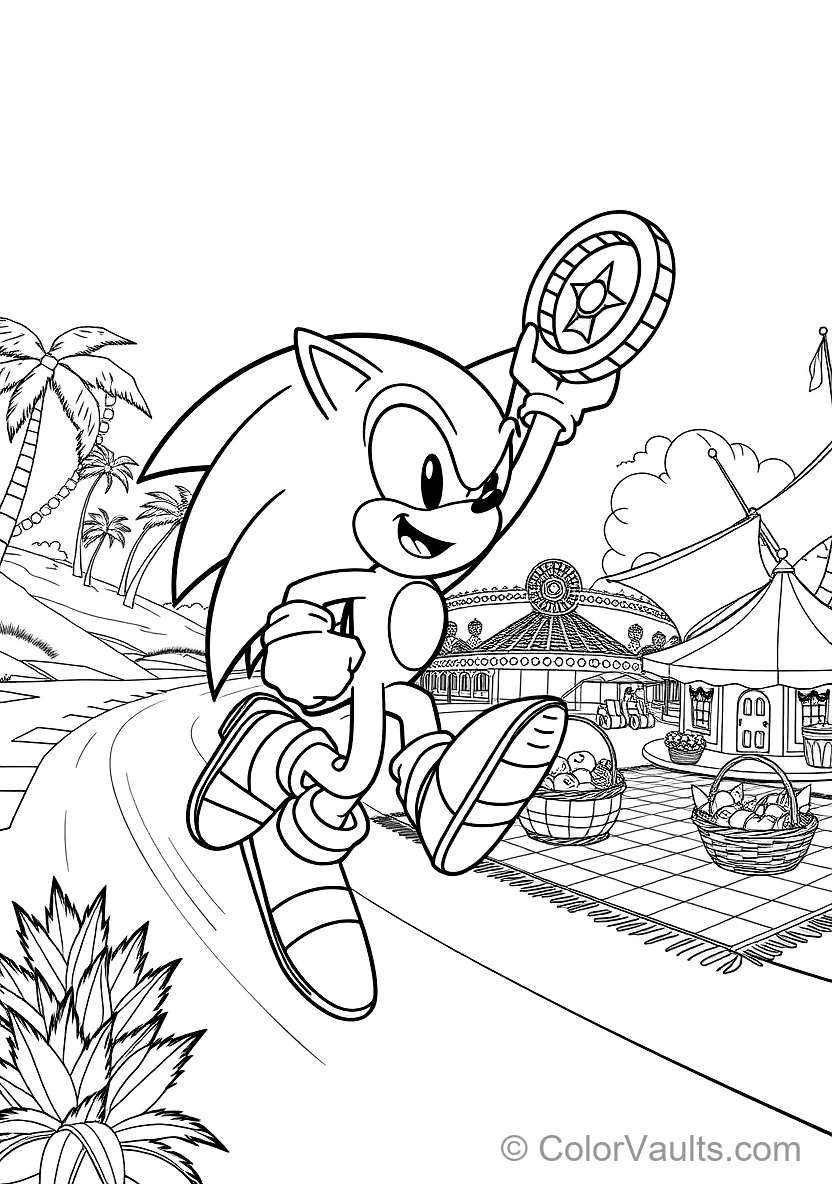 Sonic the Hedgehog in Supersonic Running Dash (Scene 15)