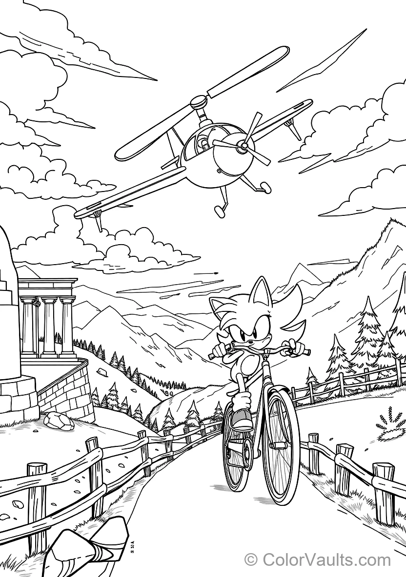 Miles Tails Prower Flying Using His Twin Spinning (Scene 13)