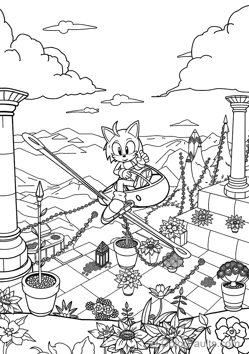 Miles Tails Prower Flying Using His Twin Spinning (Scene 15)