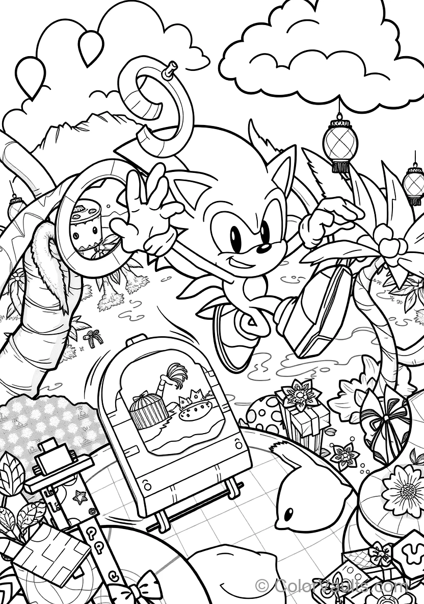 Sonic the Hedgehog in Supersonic Running Dash (Scene 19)