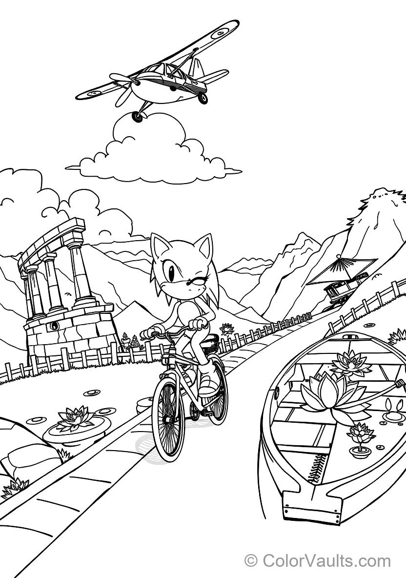 Miles Tails Prower Flying Using His Twin Spinning (Scene 17)